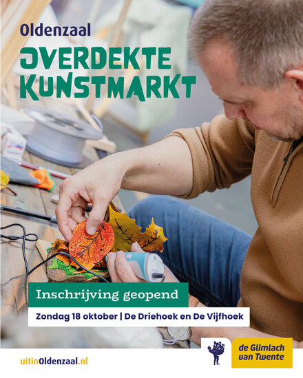 Kraam huren Overdekte Kunstmarkt 18 oktober 2026