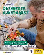 Kraam huren Overdekte Kunstmarkt 18 oktober 2026